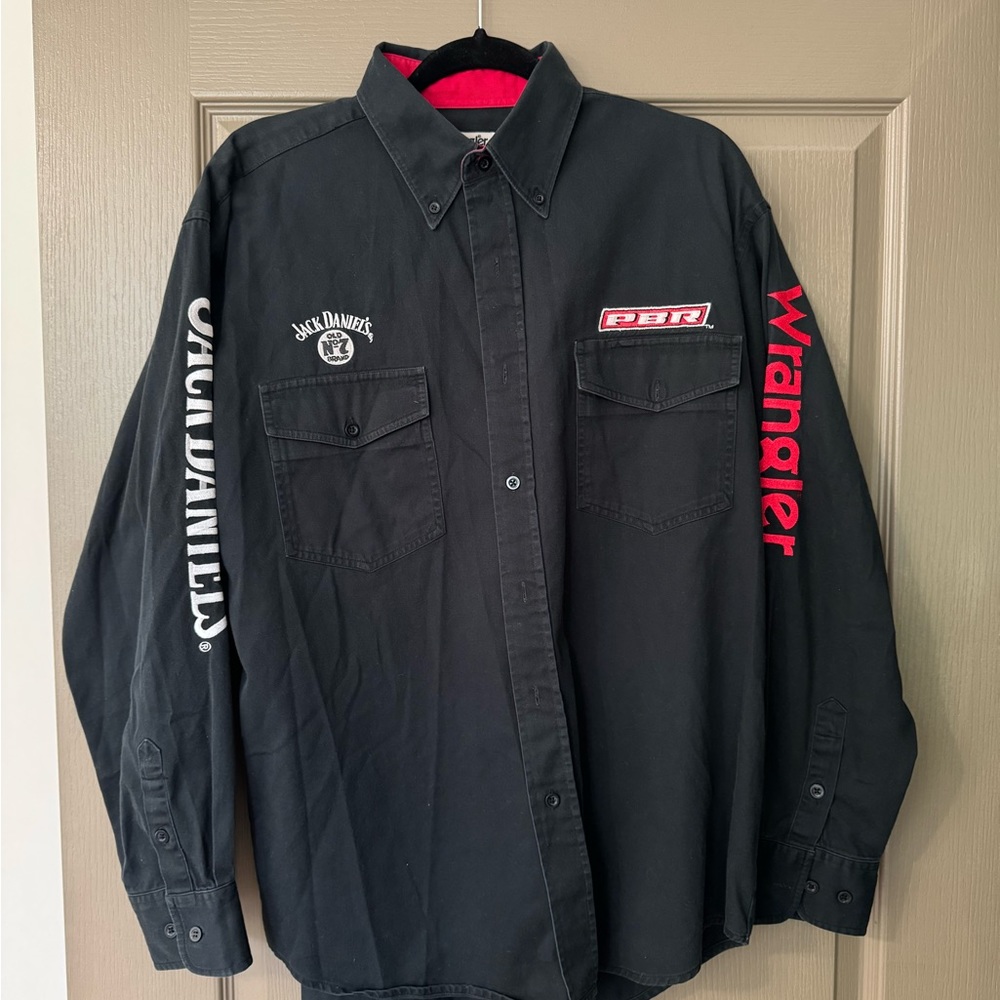 Vintage men’s wrangler jack Daniel’s button up